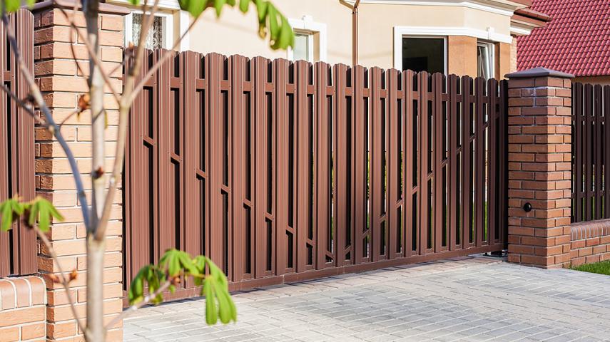 ворота из штакетника в Крымске